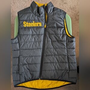 Pittsburgh Steelers Women's light weight puffy vest